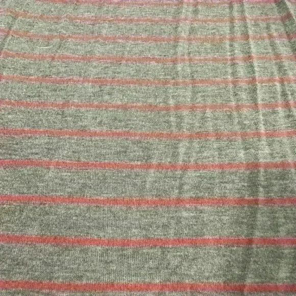 Loft Gray and Red Stripe Long Sleeve Tunic Size XL - Picture 4 of 4